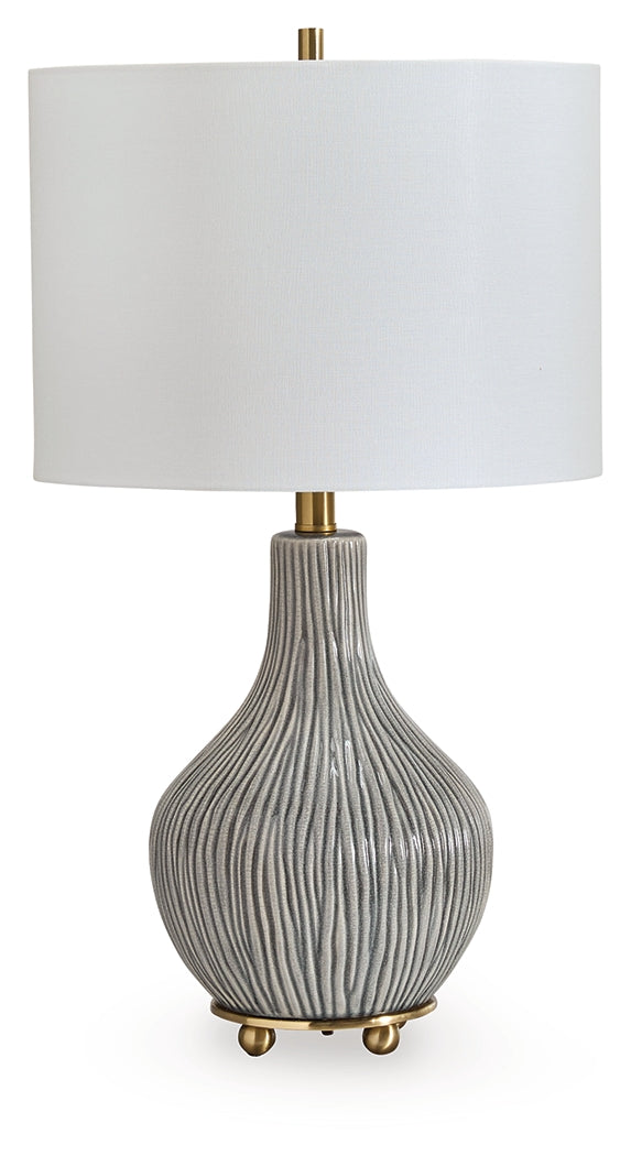Judlen Gray/Gold Finish Table Lamp - L100844