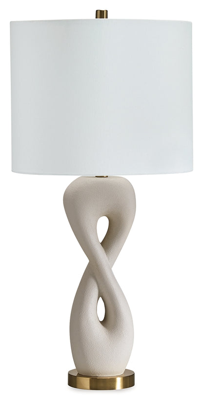 Judrich White/Gold Finish Table Lamp - L236024