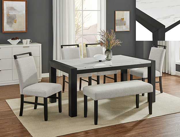 Jules Faux Marble Dining Tbl - 1322T-3866