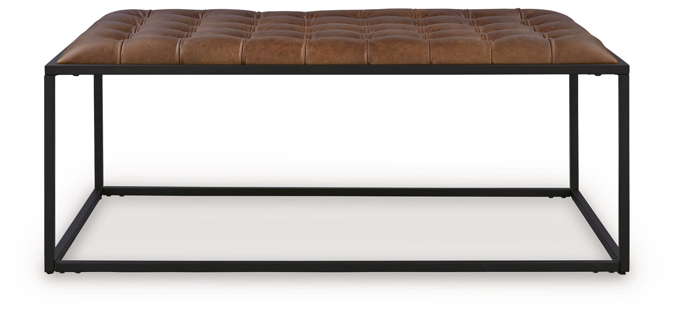 Junsor Brown/Black Coffee Table Ottoman - A3000826