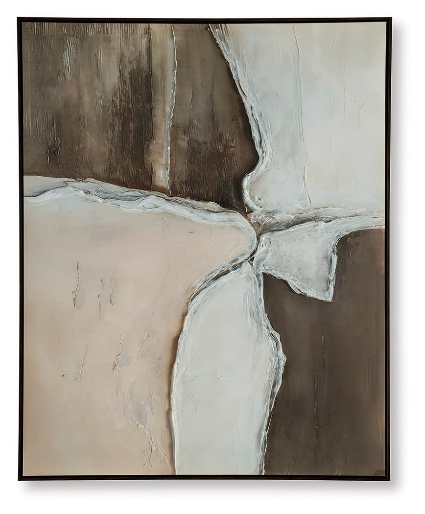 Junward Brown/Tan/White Wall Art - A8000461