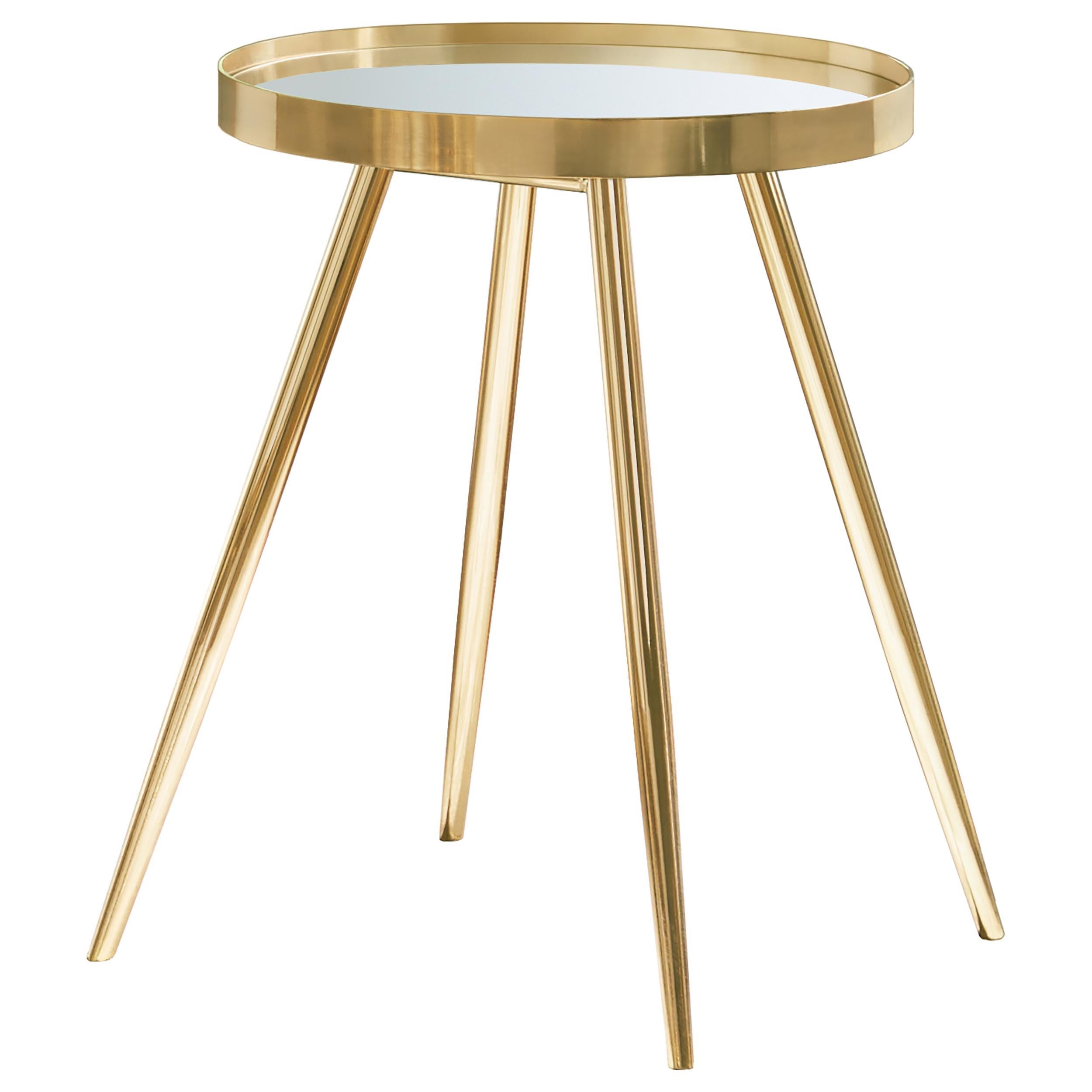Kaelyn 3-piece Round Coffee and End Table Set Gold - 723918-S2