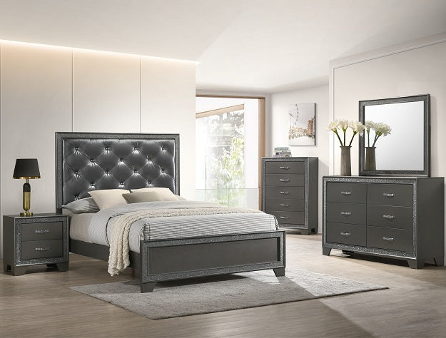 Kaia Gray Queen Headboard/Footboard - B4750-Q-HBFB