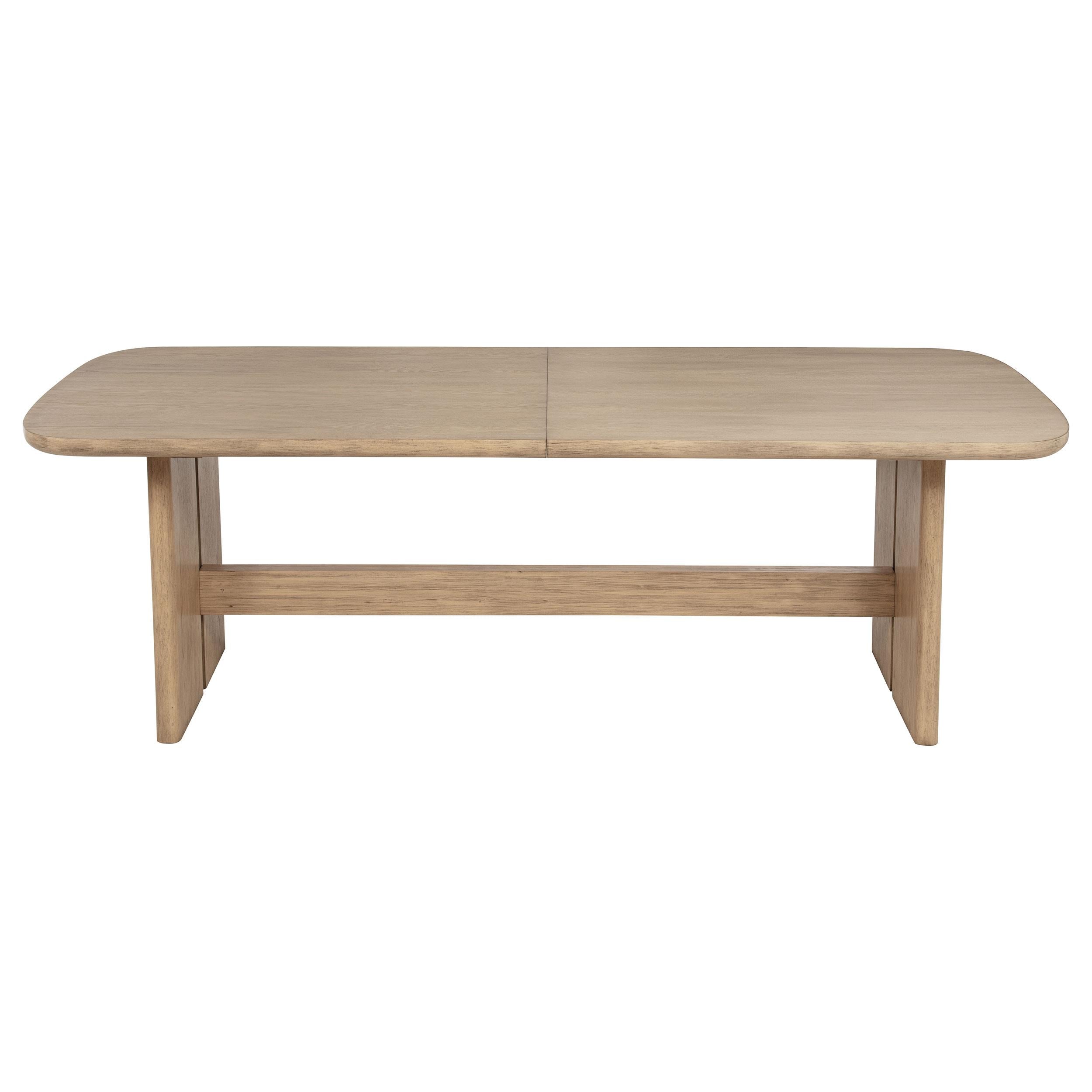 Kailani 110-inch Rectangular Wood Dining Table Beige Oak - 109381