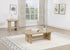 Kailani 2-piece Coastal Coffee and End Table Set Beige Oak - 706588-S2