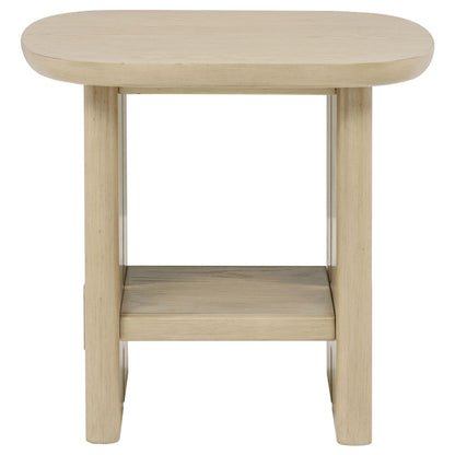 Kailani 3-piece Coastal Coffee and End Table Set Beige Oak - 706588-S3