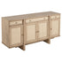 Kailani 4-door Cane Sideboard Buffet Cabinet Beige Oak - 109385
