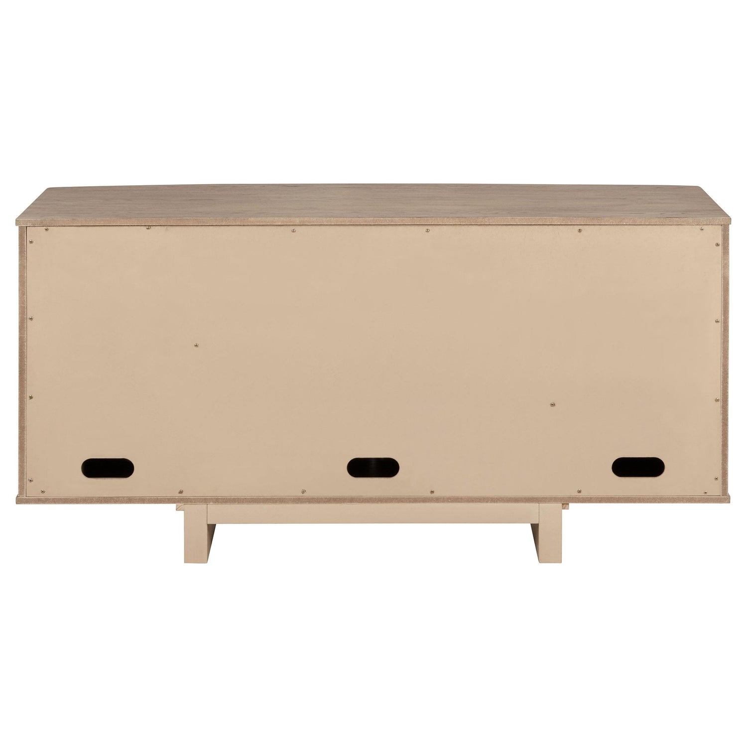Kailani 4-door Cane Sideboard Buffet Cabinet Beige Oak - 109385