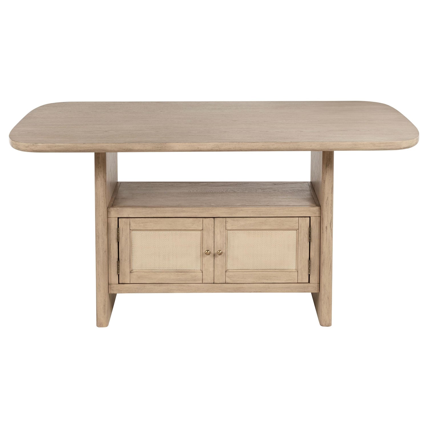 Kailani Beige Oak 7-Piece Wood Counter Height Dining Set from Coaster - Luna Furniture