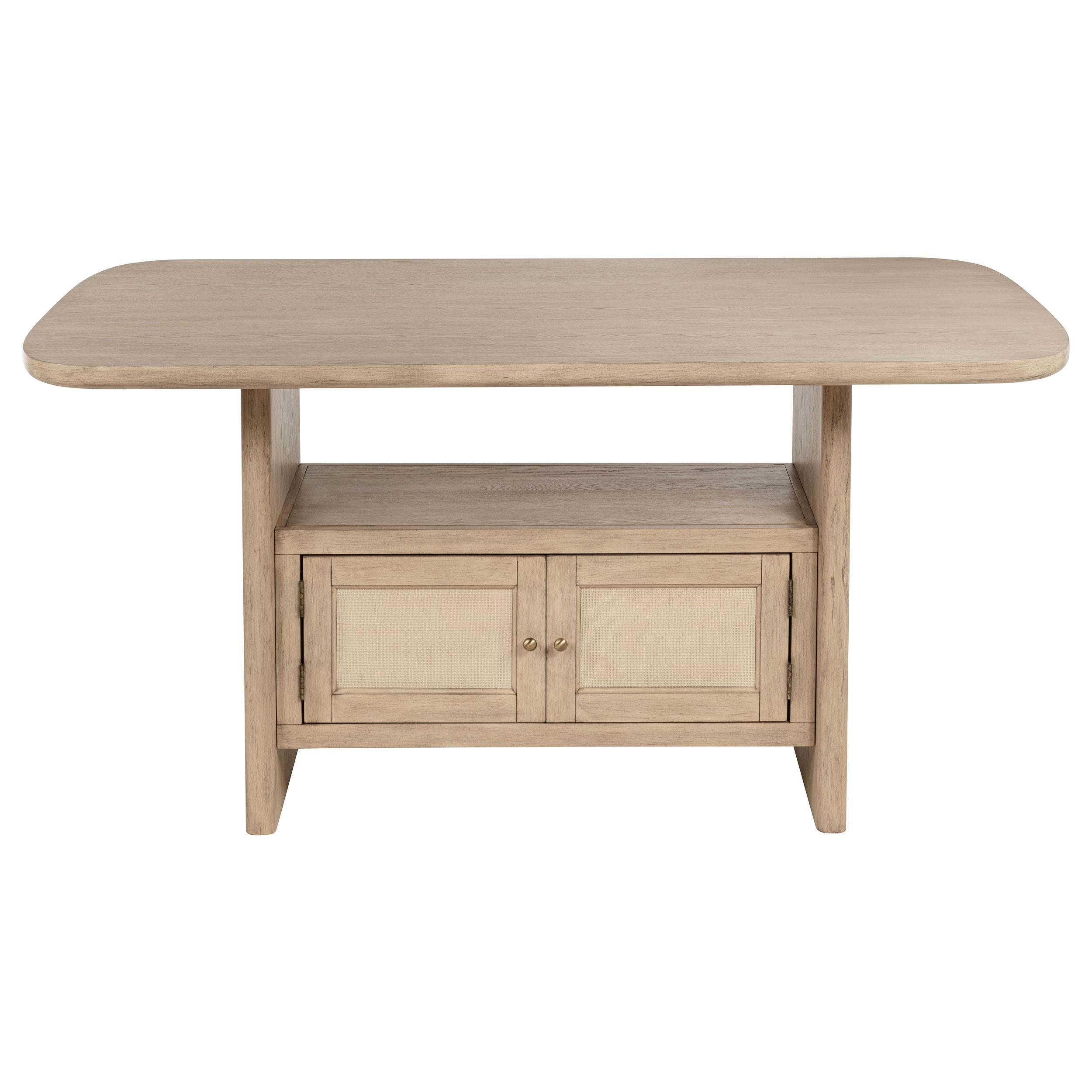 Kailani Beige Oak 7-Piece Wood Counter Height Dining Set from Coaster - Luna Furniture
