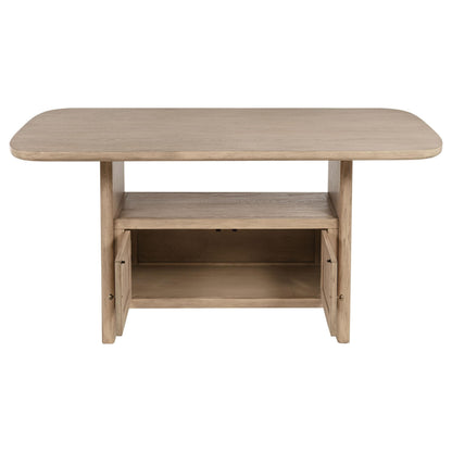 Kailani Beige Oak 7-Piece Wood Counter Height Dining Set from Coaster - Luna Furniture
