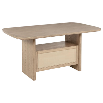 Kailani Beige Oak 7-Piece Wood Counter Height Dining Set from Coaster - Luna Furniture