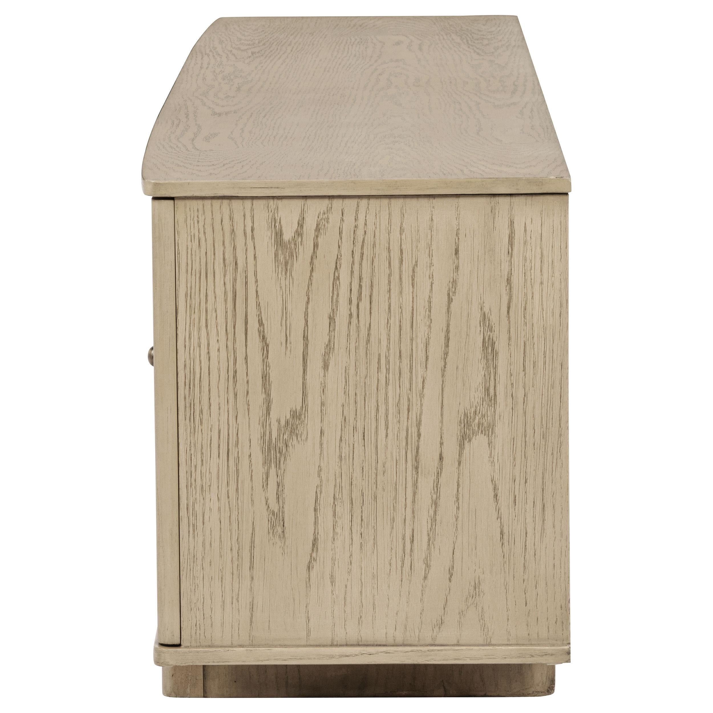 Kailani 79-inch 4-door Cane TV Stand Media Console Beige Oak - 706583