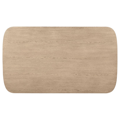 Kailani Cane Counter Height Storage Dining Table Beige Oak - 109388
