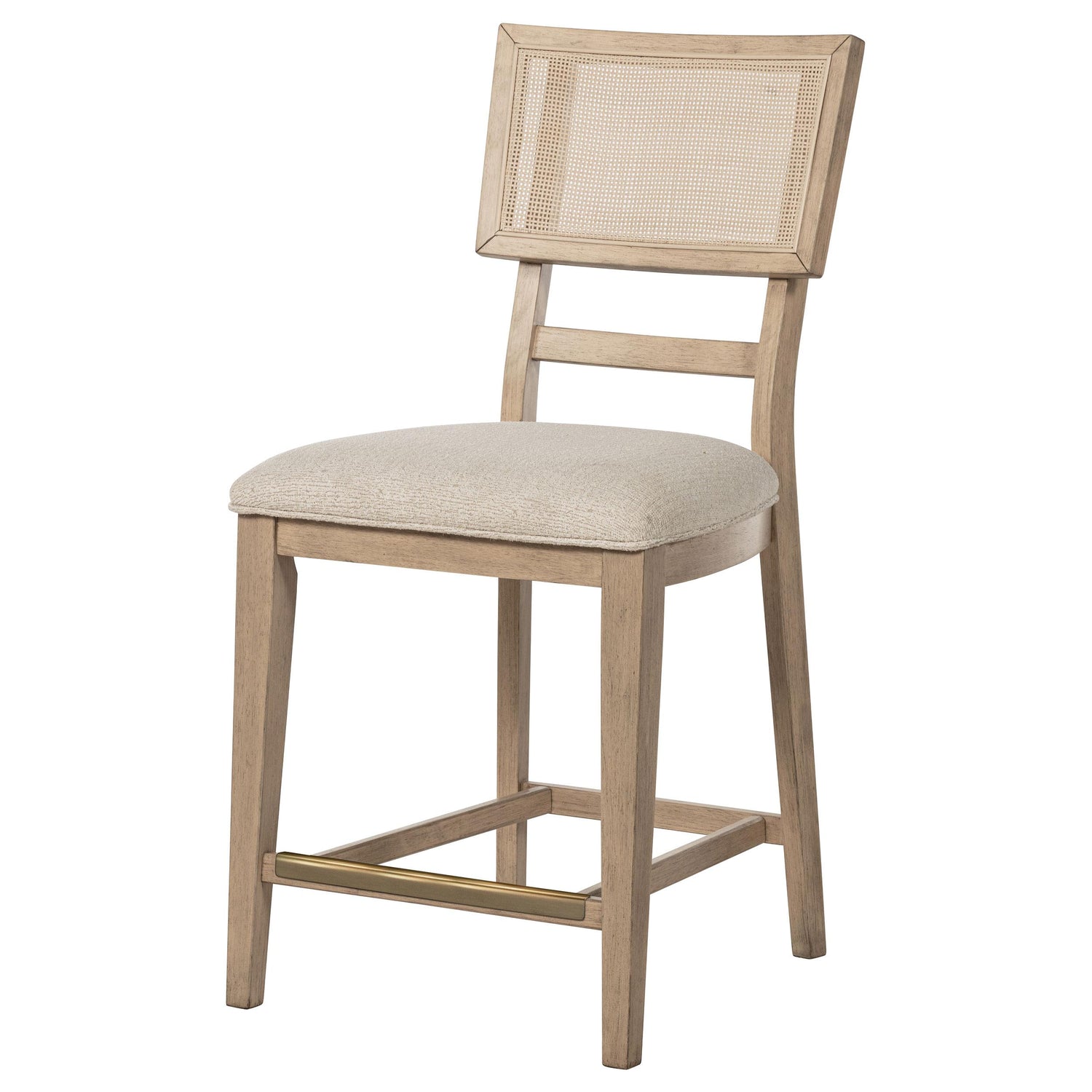 Kailani Radio Weave Cane Counter Dining Side Chair Beige Oak - 109389
