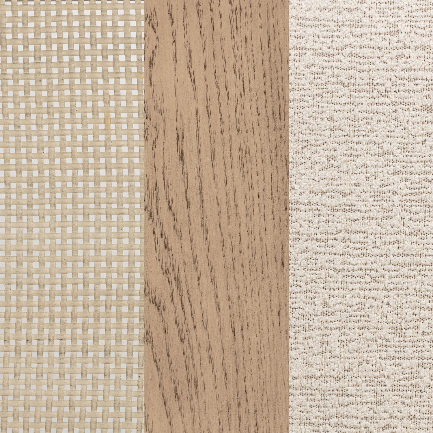 Kailani Radio Weave Cane Dining Side Chair Beige Oak - 109382