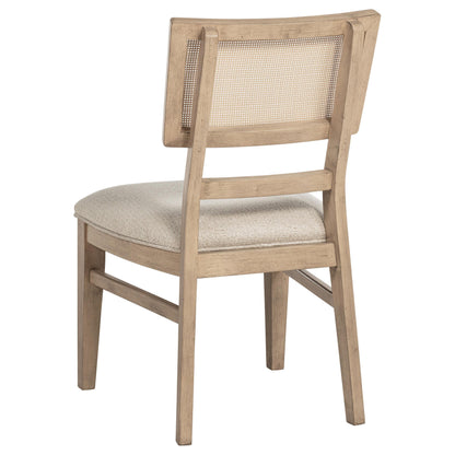 Kailani Radio Weave Cane Dining Side Chair Beige Oak - 109382
