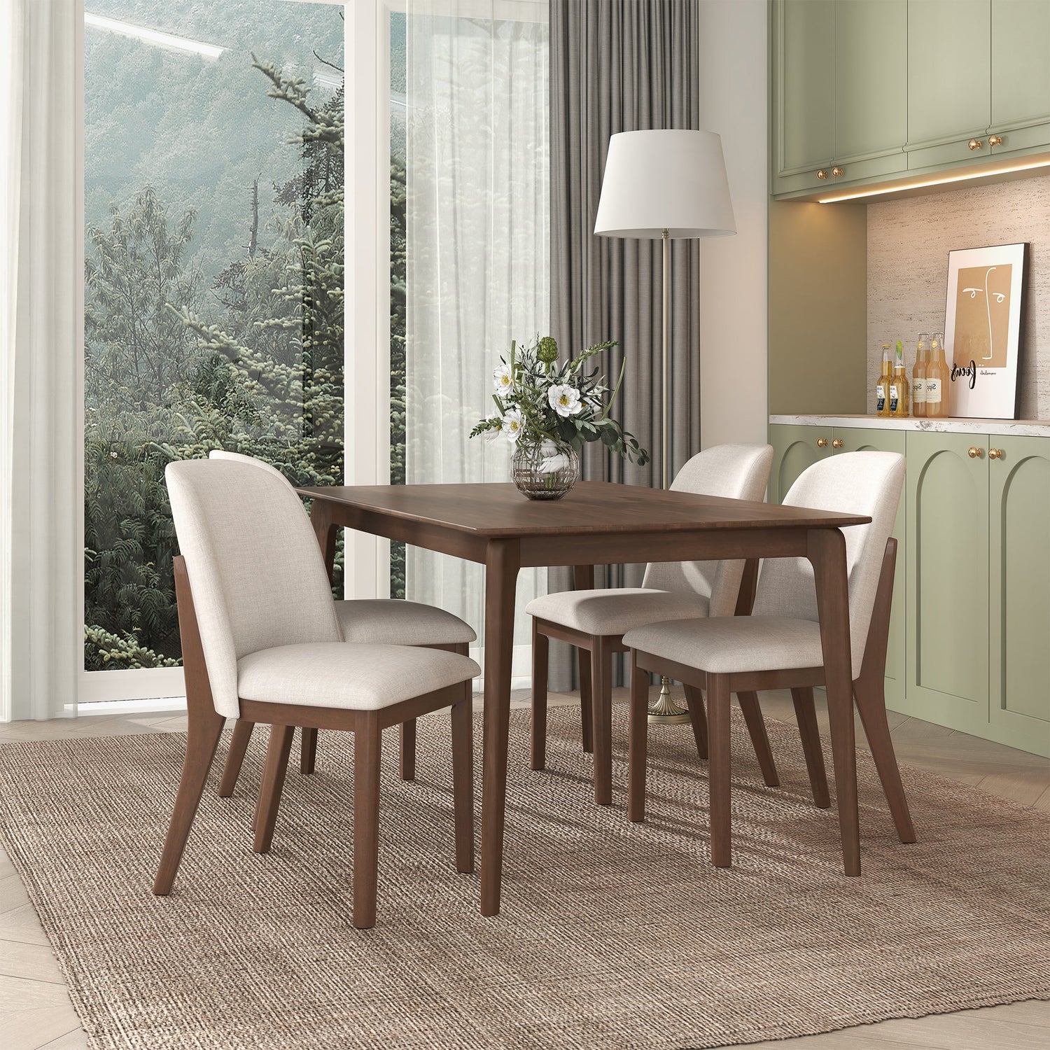 Kaitlyn  Beige Linen Dining Chair (Set Of 2) - DCH00400501