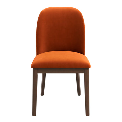 Kaitlyn  Burnt Orange Velvet Dining Chair (Set Of 2) - DCH00400502