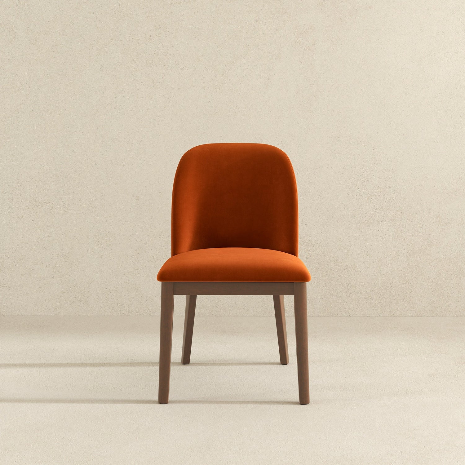 Kaitlyn  Burnt Orange Velvet Dining Chair (Set Of 2) - DCH00400502