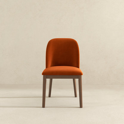 Kaitlyn  Burnt Orange Velvet Dining Chair (Set Of 2) - DCH00400502