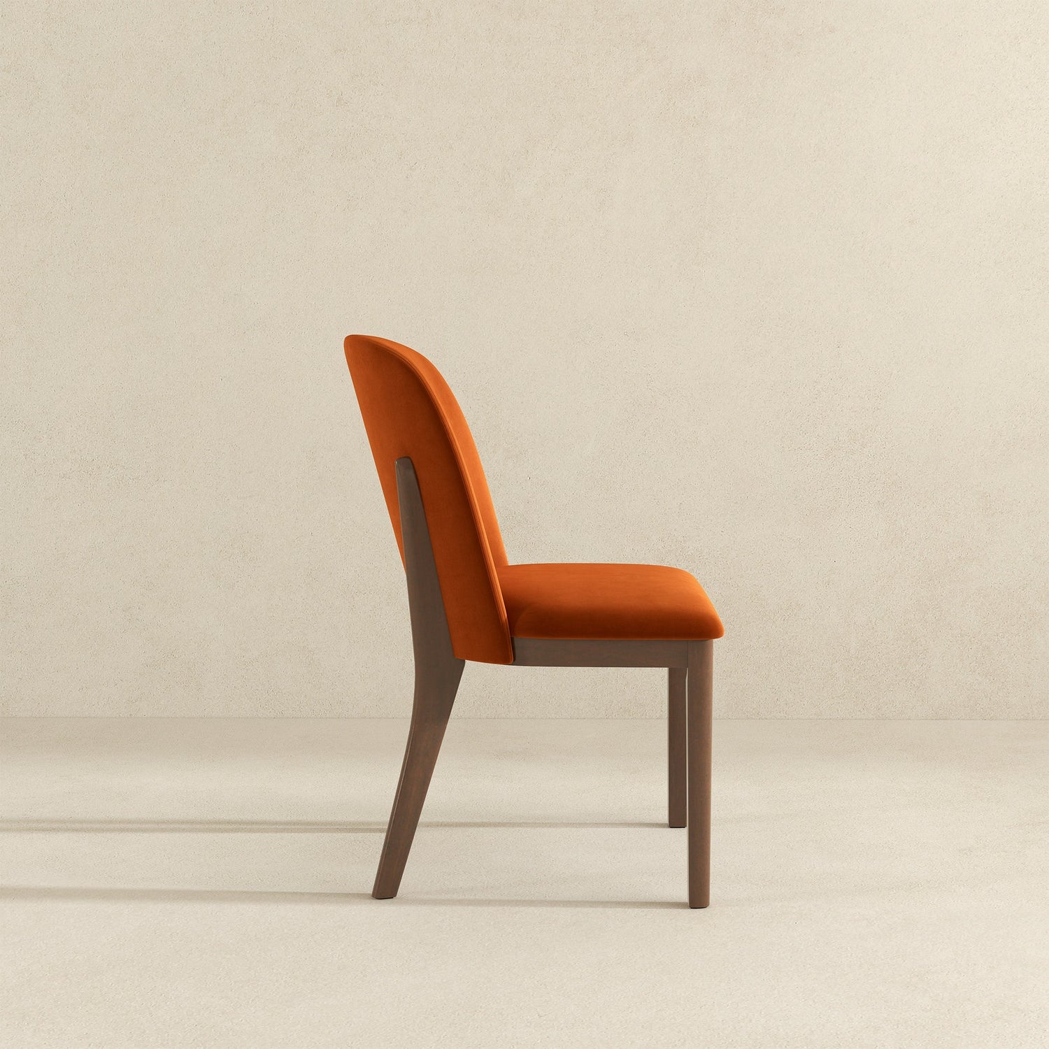 Kaitlyn  Burnt Orange Velvet Dining Chair (Set Of 2) - DCH00400502
