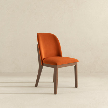 Kaitlyn  Burnt Orange Velvet Dining Chair (Set Of 2) - DCH00400502