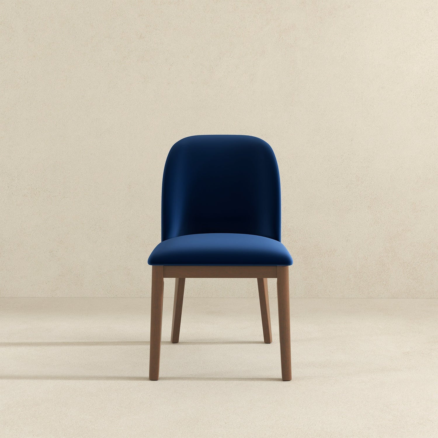 Kaitlyn  Navy Blue Velvet Dining Chair (Set Of 2) - DCH00400504