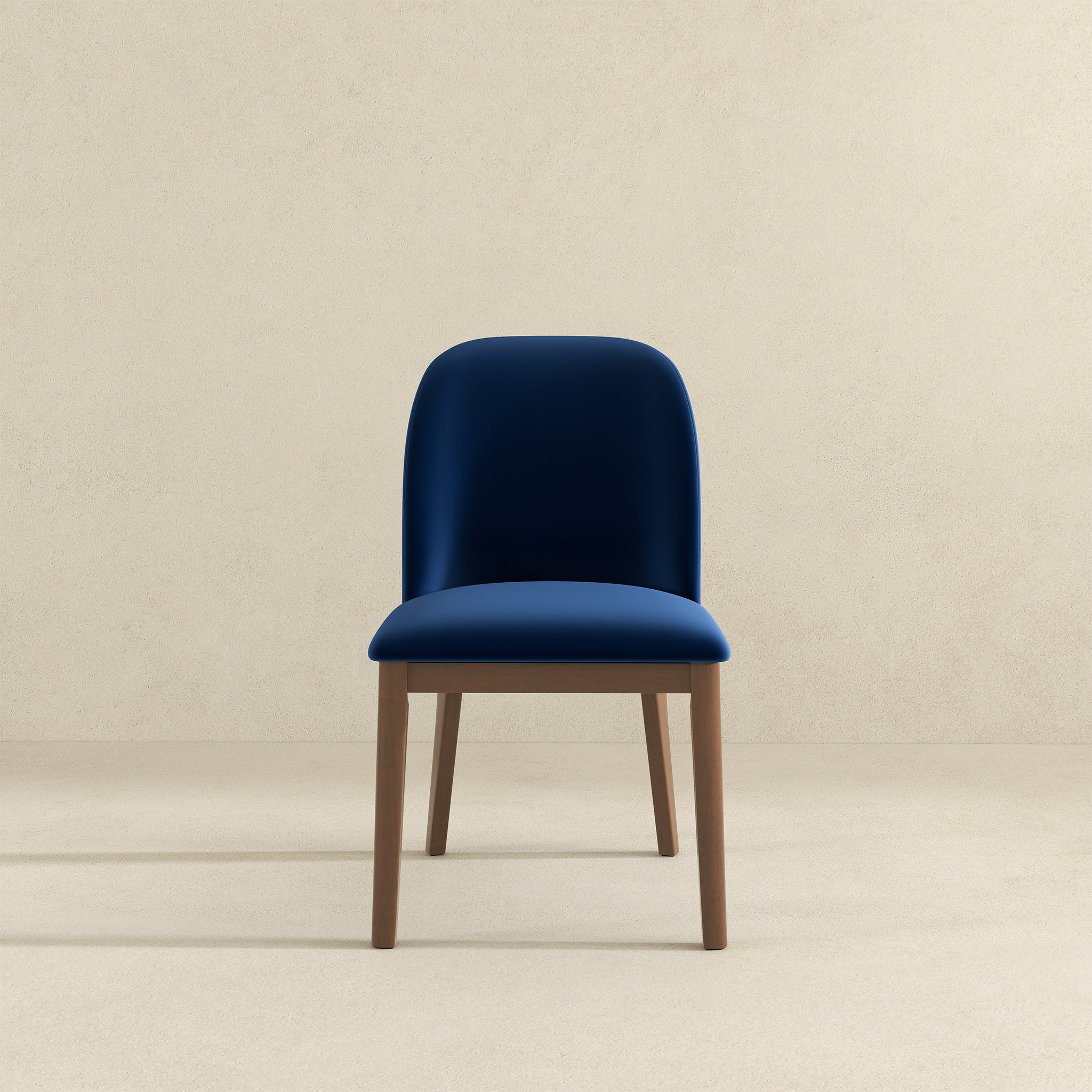 Kaitlyn  Navy Blue Velvet Dining Chair (Set Of 2) - DCH00400504