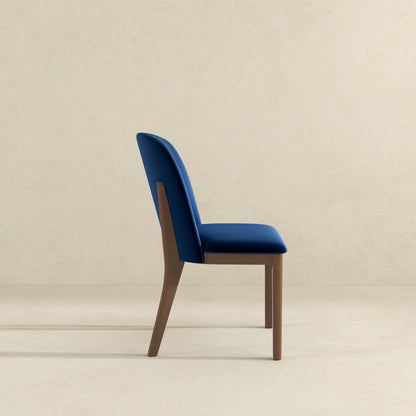 Kaitlyn  Navy Blue Velvet Dining Chair (Set Of 2) - DCH00400504