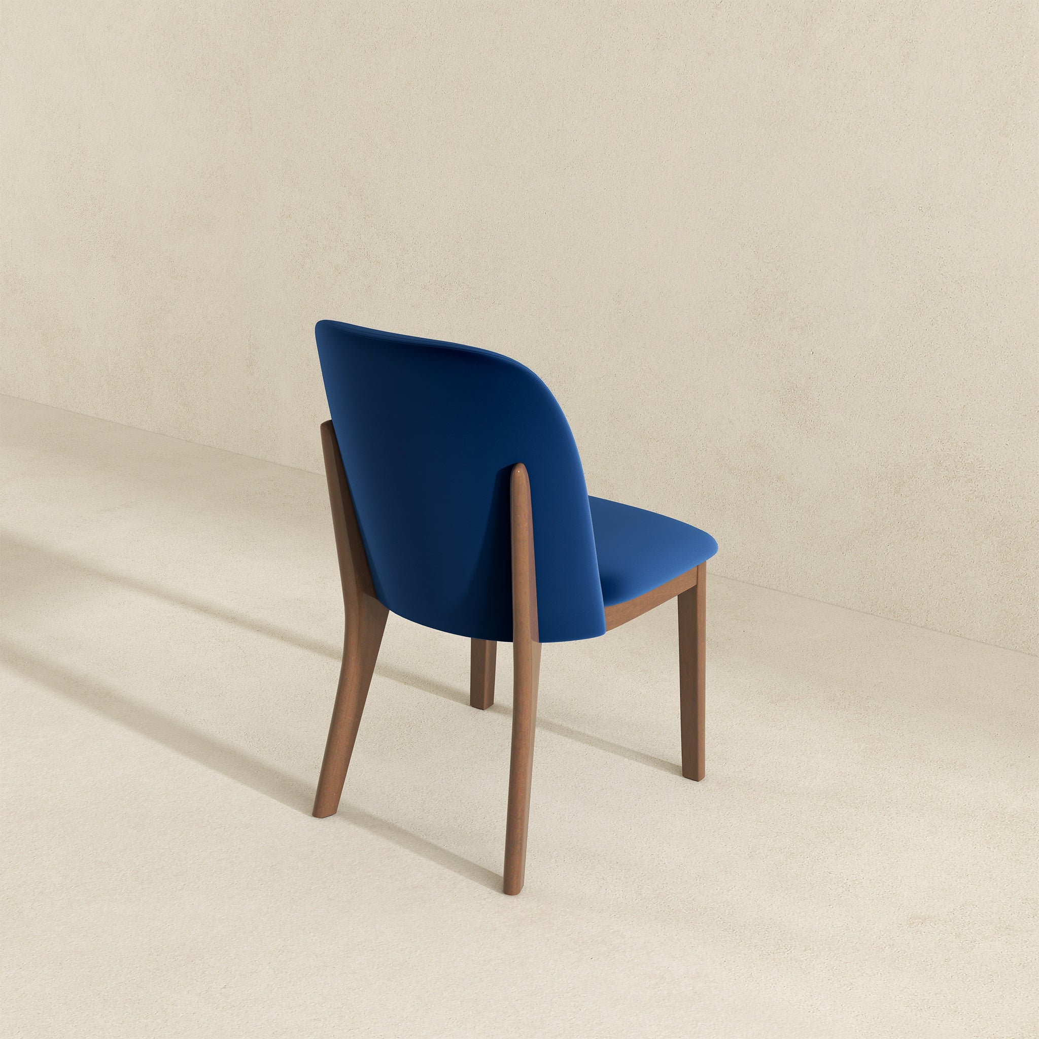 Kaitlyn  Navy Blue Velvet Dining Chair (Set Of 2) - DCH00400504