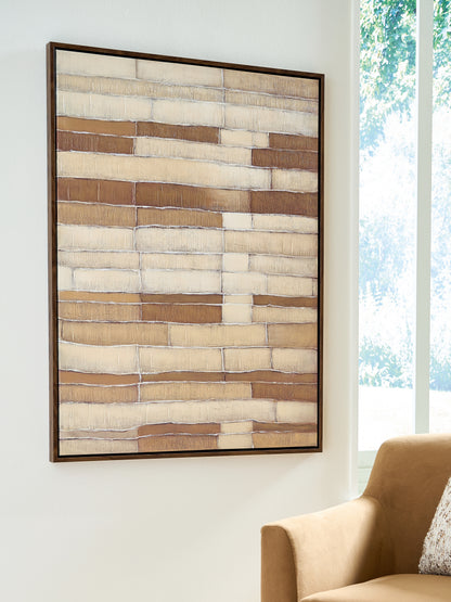 Kalanmore Brown/Tan/White Wall Art - A8000460