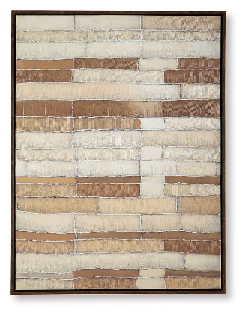 Kalanmore Brown/Tan/White Wall Art - A8000460