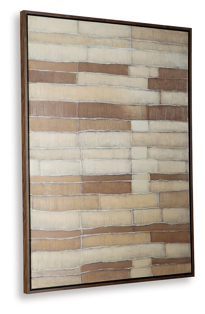Kalanmore Brown/Tan/White Wall Art - A8000460