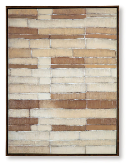 Kalanmore Brown/Tan/White Wall Art - A8000460