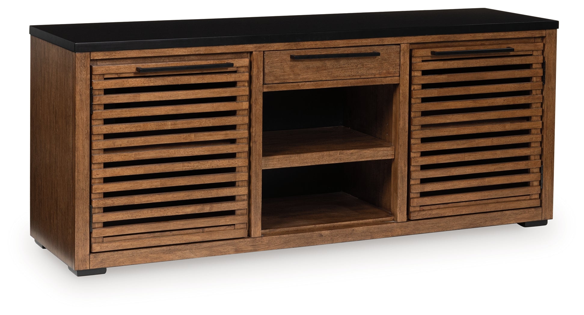 Kallari Warm Brown/Black Credenza - H737-60