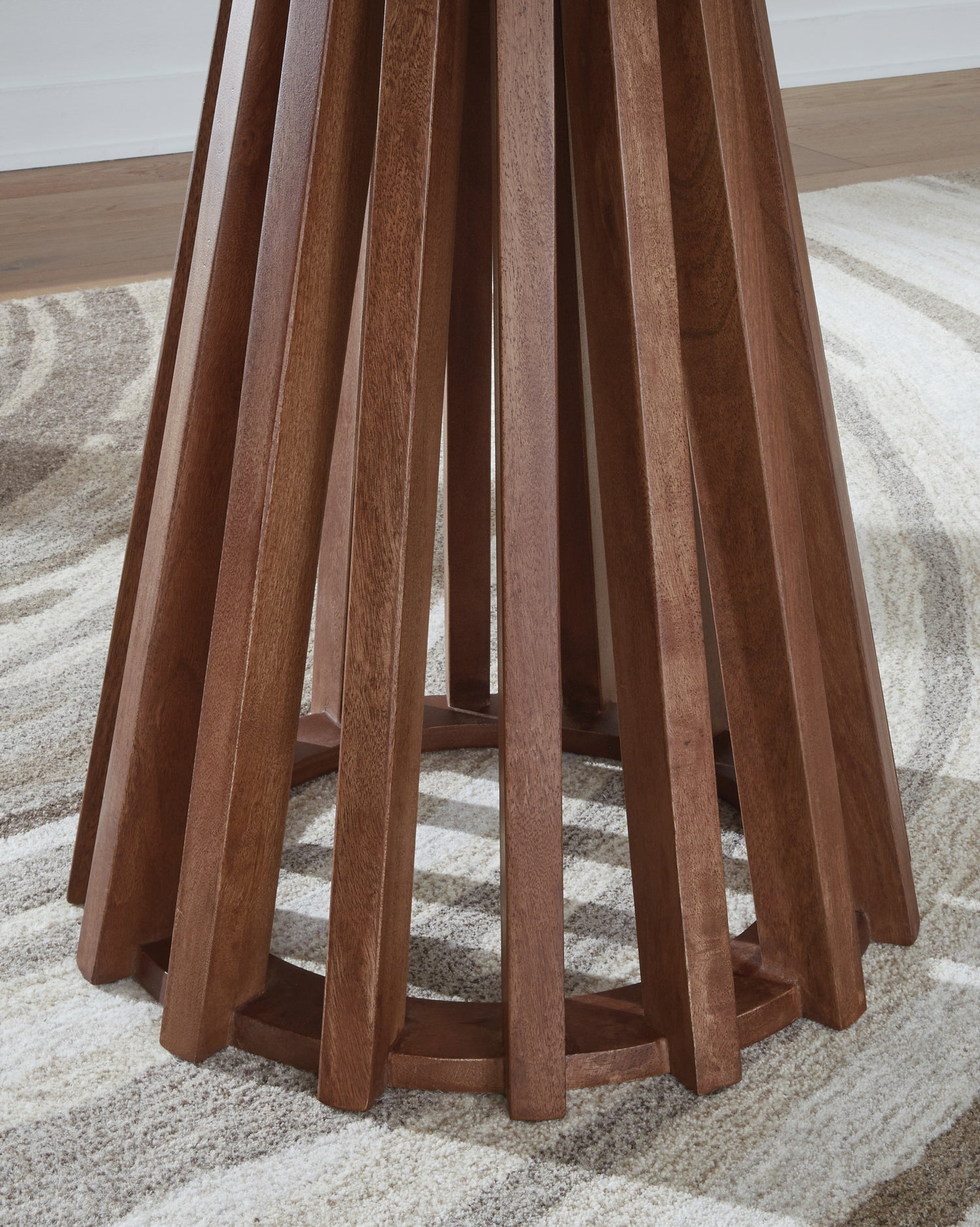 Kallari Warm Brown/Black End Table - T737-6