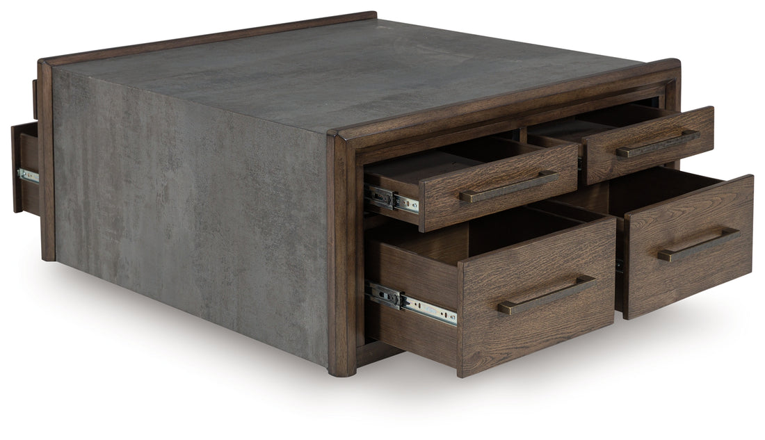 Kallenny Brown/Gray Coffee Table - T669-8