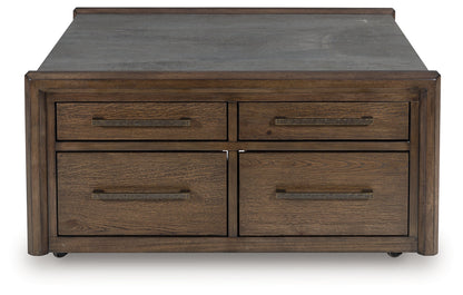 Kallenny Brown/Gray Coffee Table - T669-8