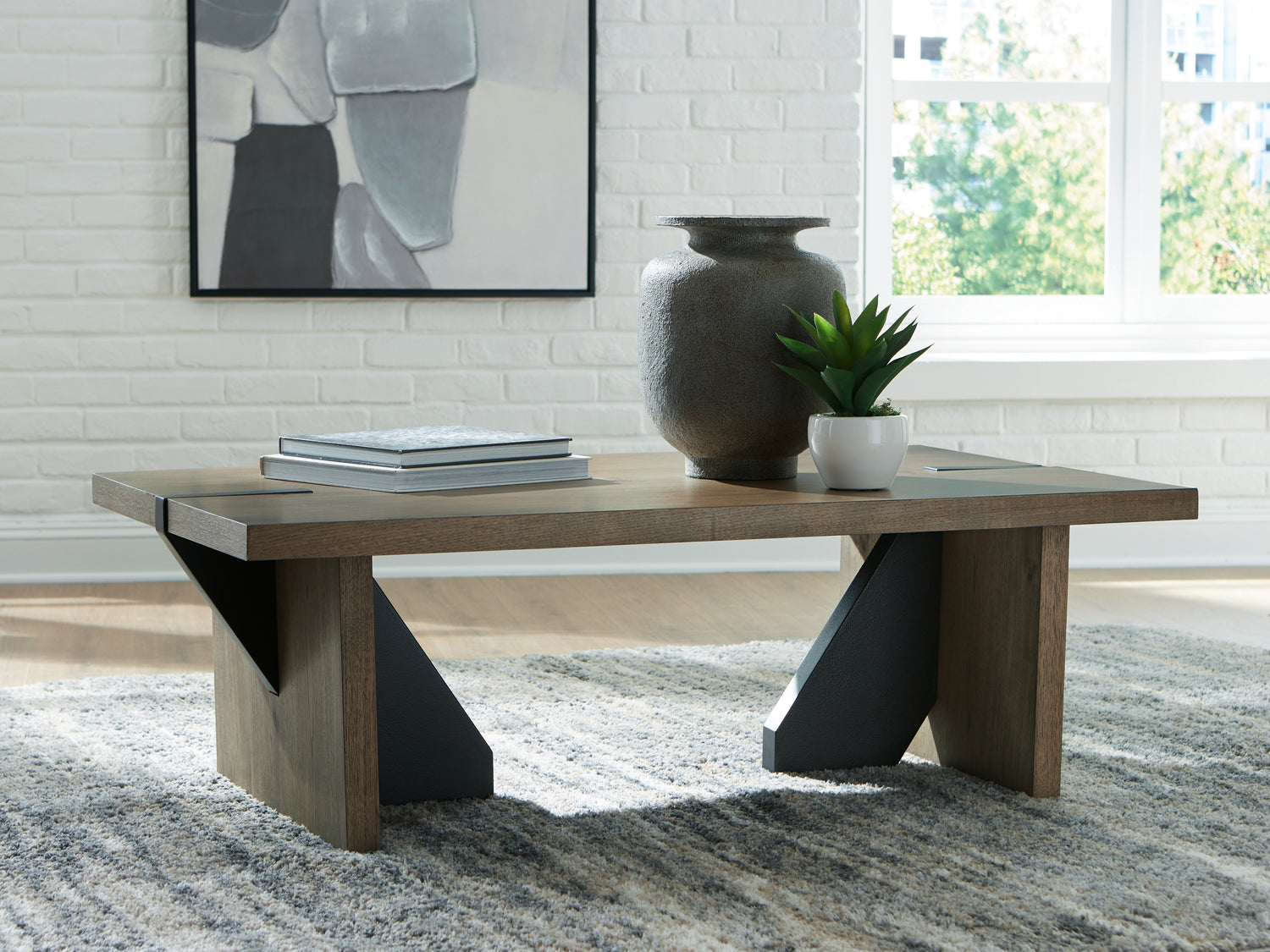 Kandinew Light Brown Coffee Table - T554-1