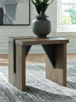Kandinew Light Brown End Table - T554-2