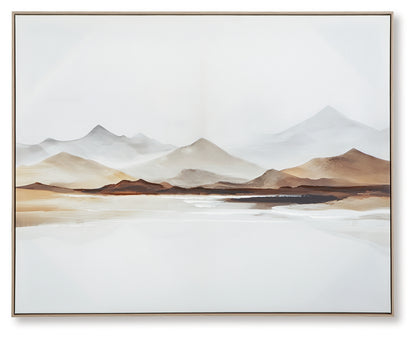 Karalen White/Gray/Brown Wall Art - A8000465