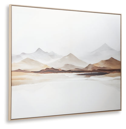 Karalen White/Gray/Brown Wall Art - A8000465
