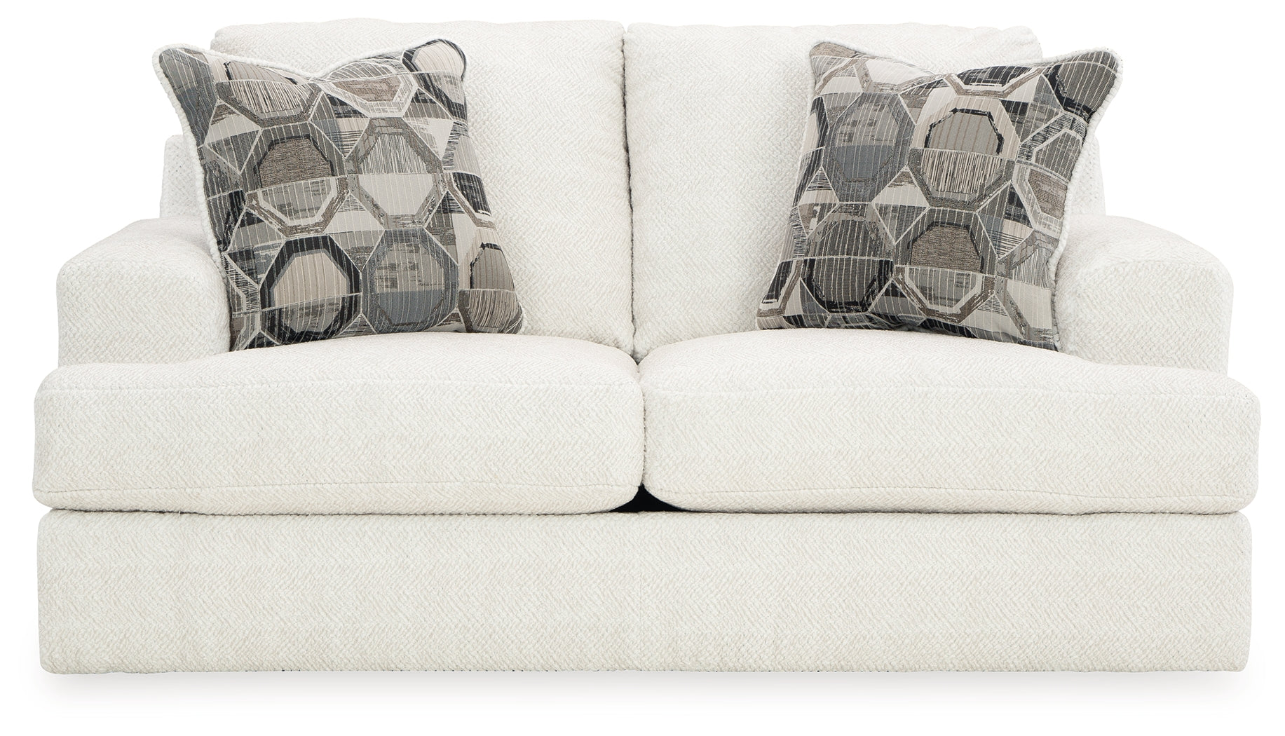 Karinne Linen Loveseat, Oversized Chair and Accent Ottoman - 31403U5