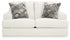 Karinne Linen Loveseat, Oversized Chair and Accent Ottoman - 31403U5