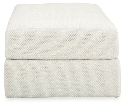 Karinne Linen Loveseat, Oversized Chair and Accent Ottoman - 31403U5