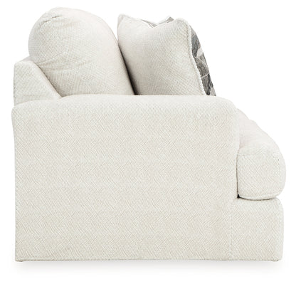 Karinne Linen Loveseat, Oversized Chair and Accent Ottoman - 31403U5