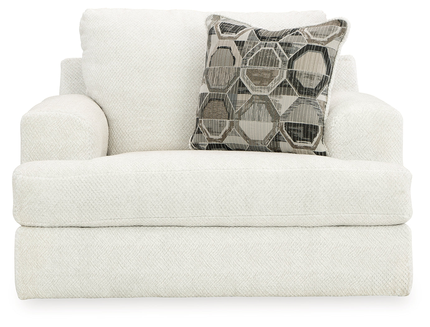 Karinne Linen Loveseat, Oversized Chair and Accent Ottoman - 31403U5