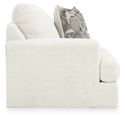 Karinne Linen Loveseat, Oversized Chair and Accent Ottoman - 31403U5