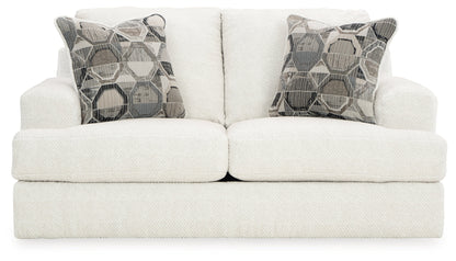 Karinne Sofa, Loveseat, Chair and Ottoman in Linen - PKG015017